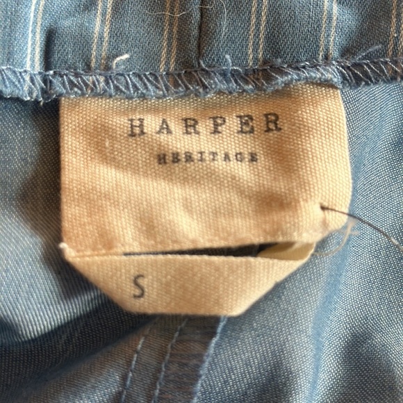 Harper Heritage Francesca’s Blue White Embroidered Baby Doll Tank Size Small NWT - Picture 8 of 11